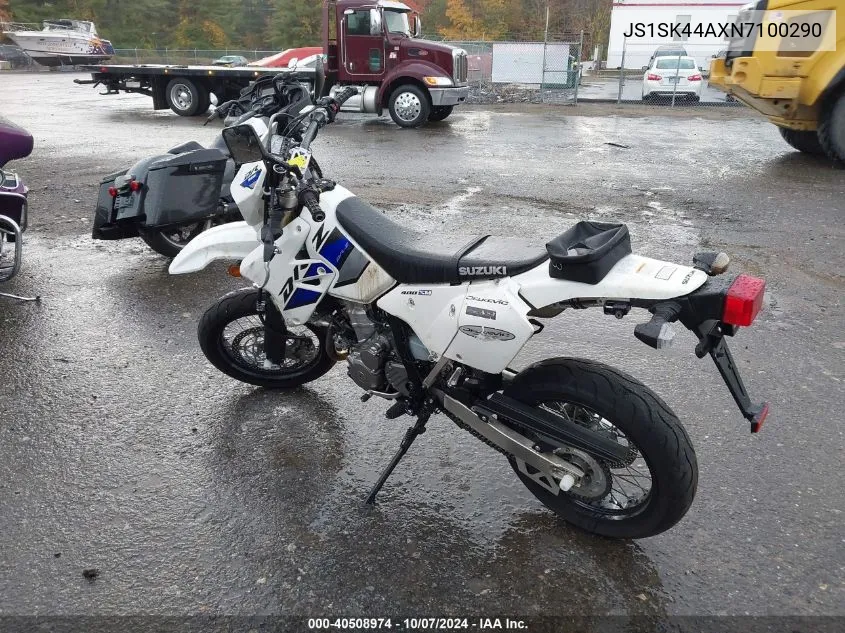 2022 Suzuki Dr-Z400 Sm VIN: JS1SK44AXN7100290 Lot: 40508974