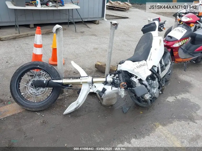 2022 Suzuki Dr-Z400 Sm VIN: JS1SK44AXN7101942 Lot: 41696443