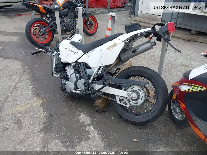 2022 Suzuki Dr-Z400 Sm VIN: JS1SK44AXN7101942 Lot: 41696443