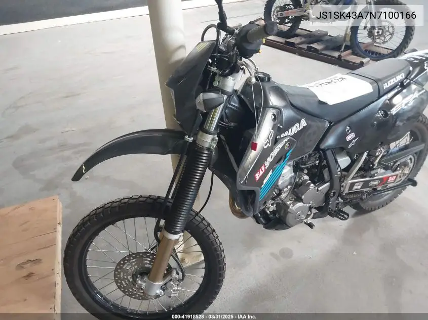 2022 Suzuki Dr-Z400 S VIN: JS1SK43A7N7100166 Lot: 41918528