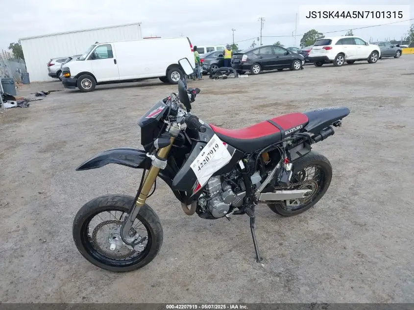 2022 Suzuki Dr-Z400 Sm VIN: JS1SK44A5N7101315 Lot: 42207919