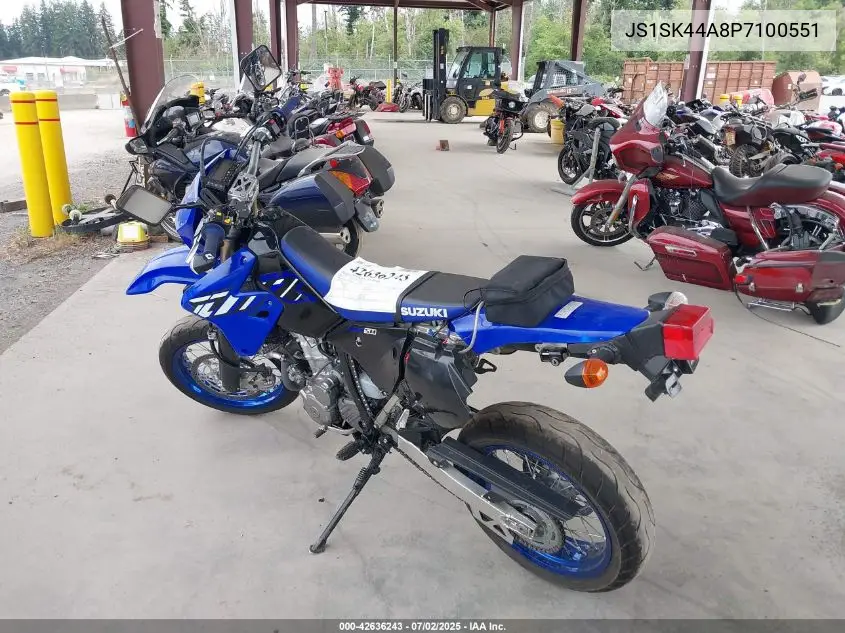 2023 Suzuki Dr-Z400 Sm VIN: JS1SK44A8P7100551 Lot: 42636243