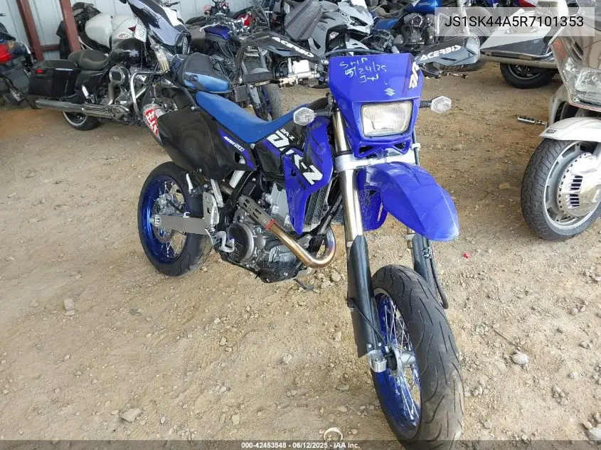 2024 Suzuki Dr-Z400 Sm VIN: JS1SK44A5R7101353 Lot: 42453548