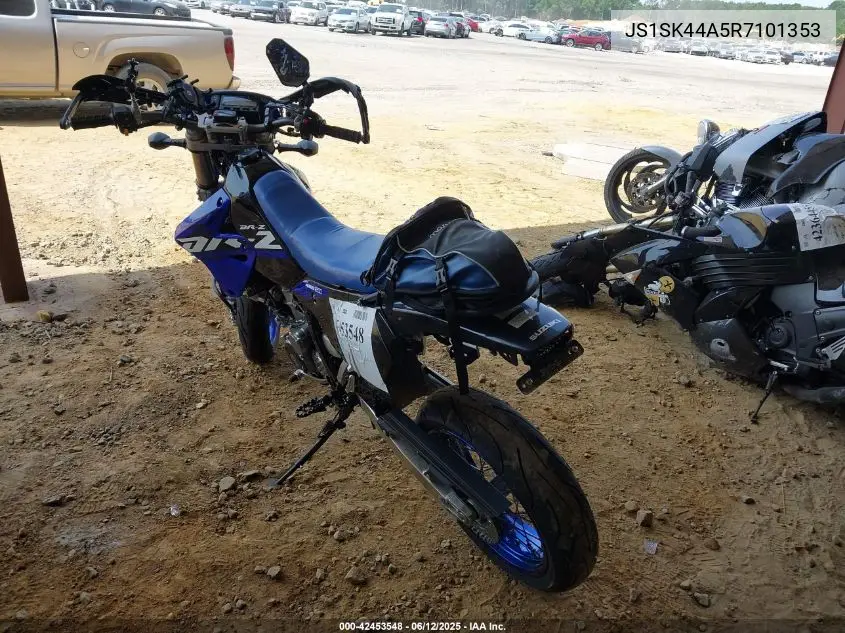 2024 Suzuki Dr-Z400 Sm VIN: JS1SK44A5R7101353 Lot: 42453548