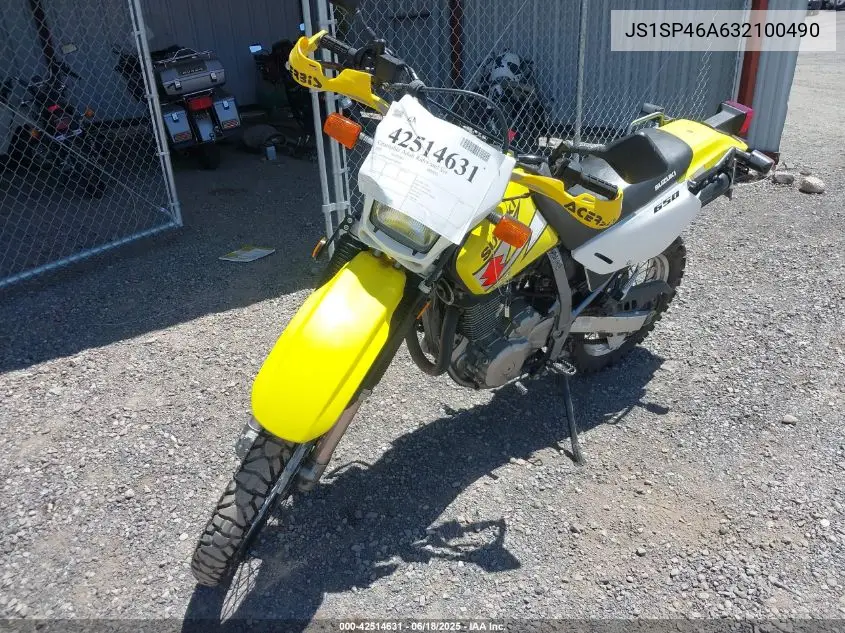 2003 Suzuki Dr650 Se VIN: JS1SP46A632100490 Lot: 42514631