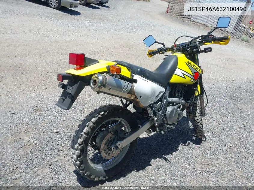 2003 Suzuki Dr650 Se VIN: JS1SP46A632100490 Lot: 42514631