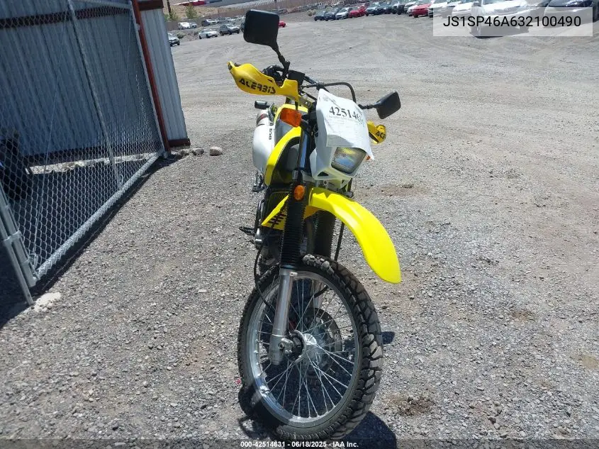 2003 Suzuki Dr650 Se VIN: JS1SP46A632100490 Lot: 42514631