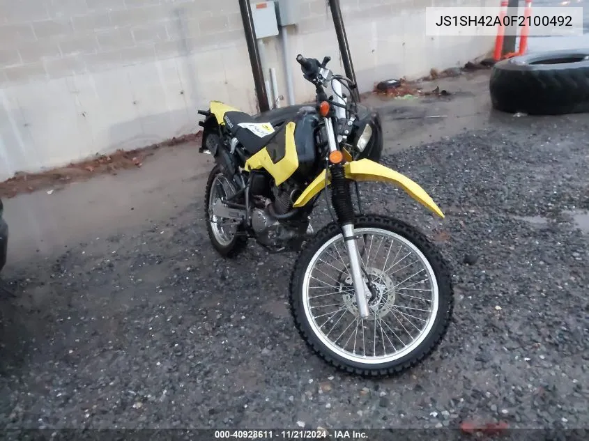 2015 Suzuki Dr200 S VIN: JS1SH42A0F2100492 Lot: 40928611