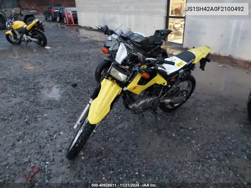 2015 Suzuki Dr200 S VIN: JS1SH42A0F2100492 Lot: 40928611