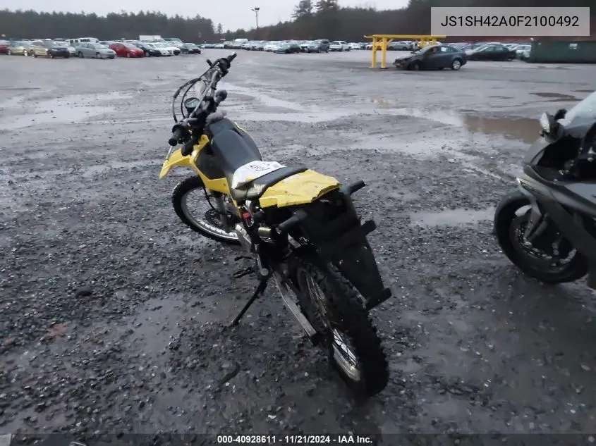 2015 Suzuki Dr200 S VIN: JS1SH42A0F2100492 Lot: 40928611