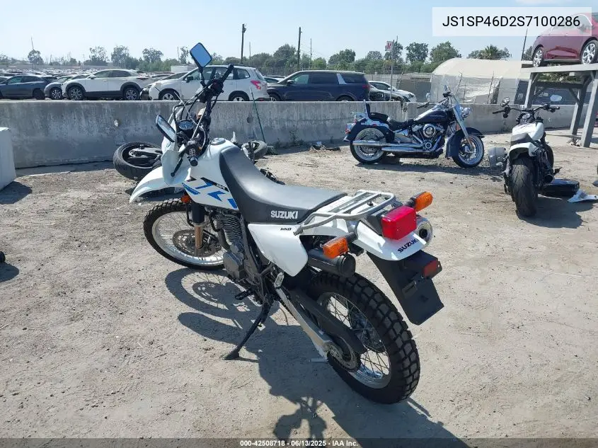 2025 Suzuki Dr650 Se VIN: JS1SP46D2S7100286 Lot: 42508718