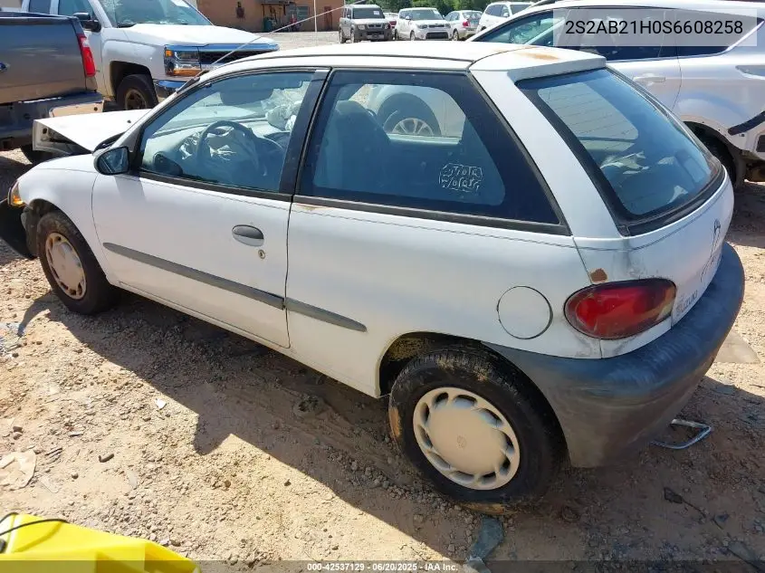 1995 Suzuki Swift Dlx VIN: 2S2AB21H0S6608258 Lot: 42537129