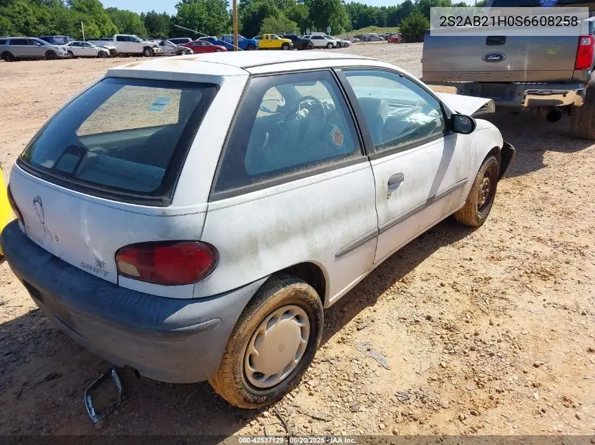 1995 Suzuki Swift Dlx VIN: 2S2AB21H0S6608258 Lot: 42537129