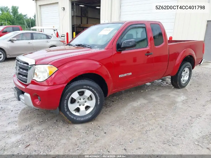 5z62d0ct4cc401798 5Z62D0CT4CC401798 2012 Suzuki Equator Premium