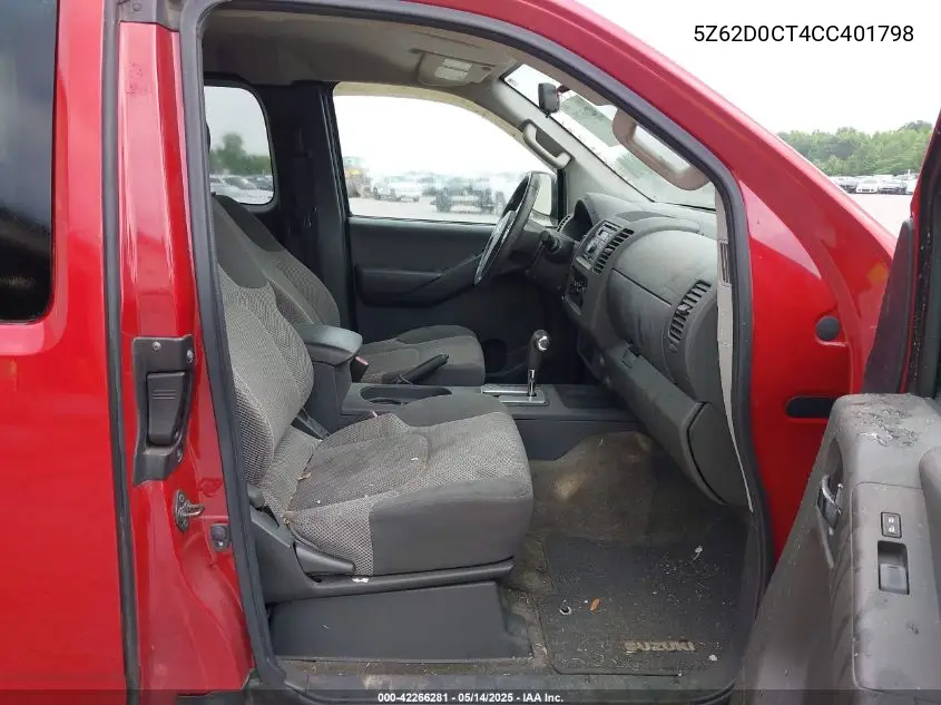 5z62d0ct4cc401798 5Z62D0CT4CC401798 2012 Suzuki Equator Premium