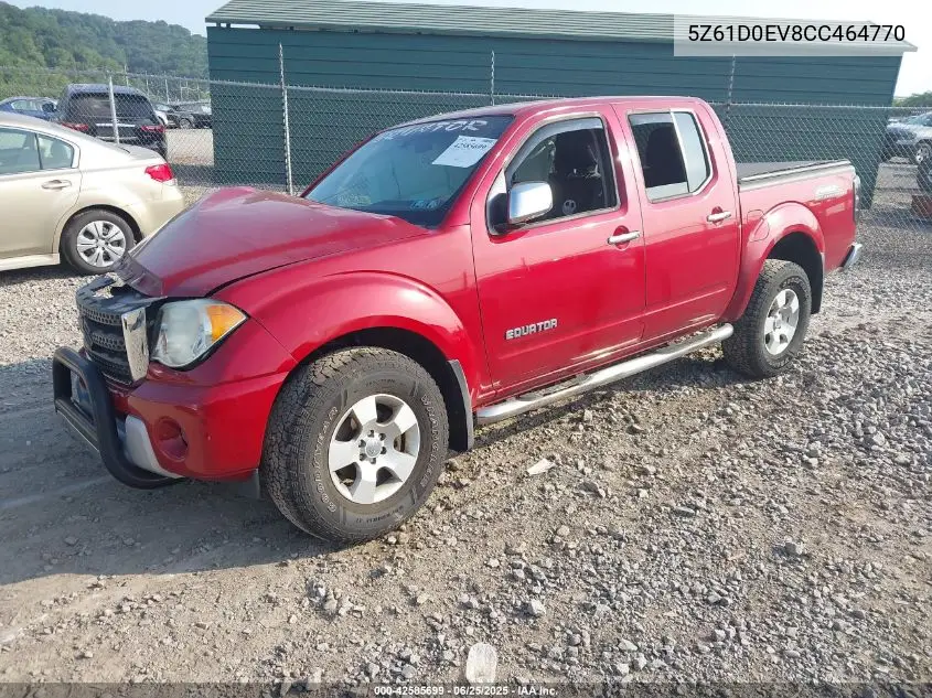 2012 Suzuki Equator Rmz-4 VIN: 5Z61D0EV8CC464770 Lot: 42585699
