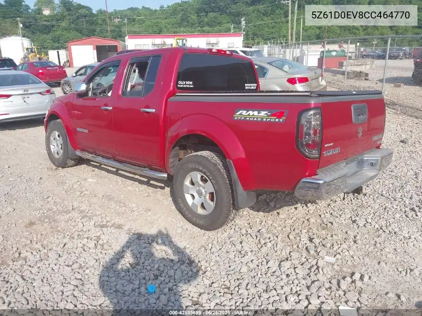 2012 Suzuki Equator Rmz-4 VIN: 5Z61D0EV8CC464770 Lot: 42585699
