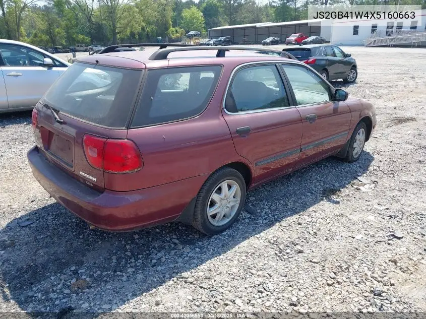 1999 Suzuki Esteem Gl 1.8/Glx 1.8/Glx+ 1.8 VIN: JS2GB41W4X5160663 Lot: 42056553