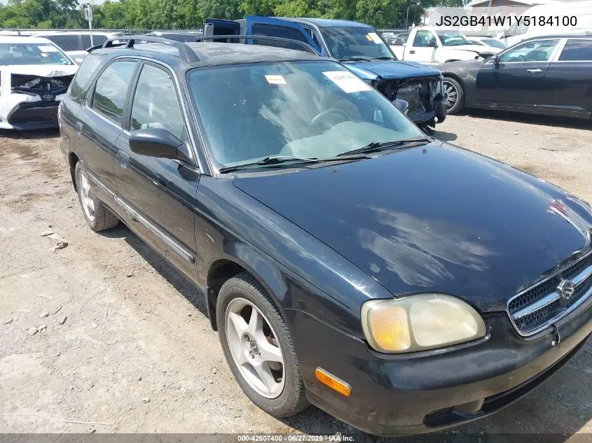 2000 Suzuki Esteem Gl/Glx/Glx+ VIN: JS2GB41W1Y5184100 Lot: 42607400