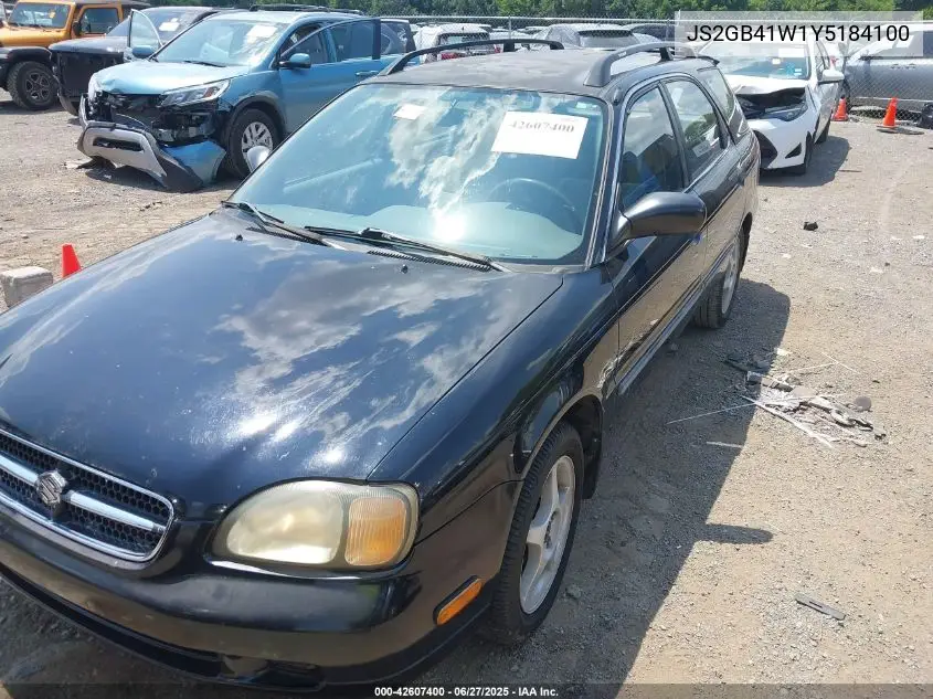 2000 Suzuki Esteem Gl/Glx/Glx+ VIN: JS2GB41W1Y5184100 Lot: 42607400