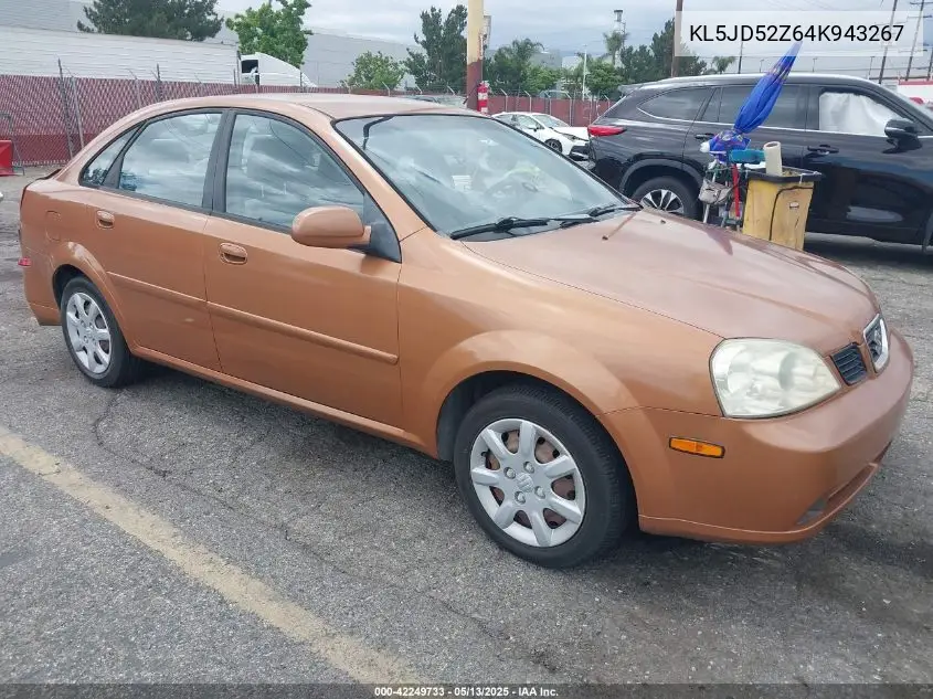 2004 Suzuki Forenza S VIN: KL5JD52Z64K943267 Lot: 42249733
