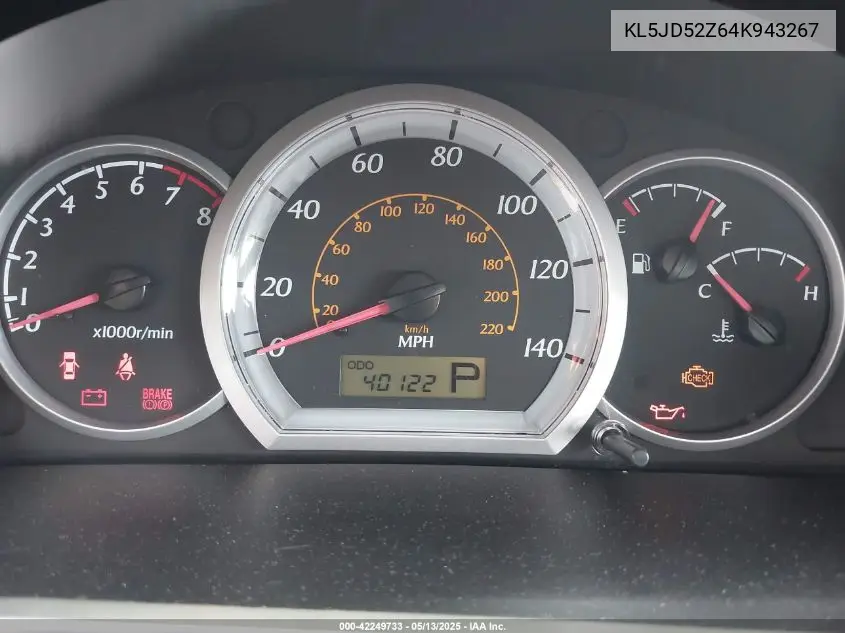 2004 Suzuki Forenza S VIN: KL5JD52Z64K943267 Lot: 42249733