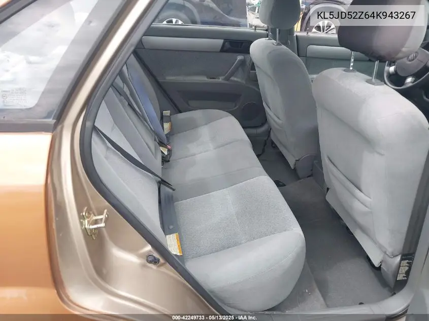 2004 Suzuki Forenza S VIN: KL5JD52Z64K943267 Lot: 42249733