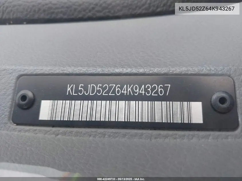 2004 Suzuki Forenza S VIN: KL5JD52Z64K943267 Lot: 42249733