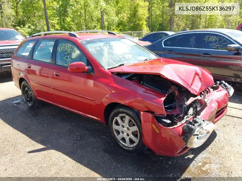 2005 Suzuki Forenza S VIN: KL5JD86Z55K136297 Lot: 42123673