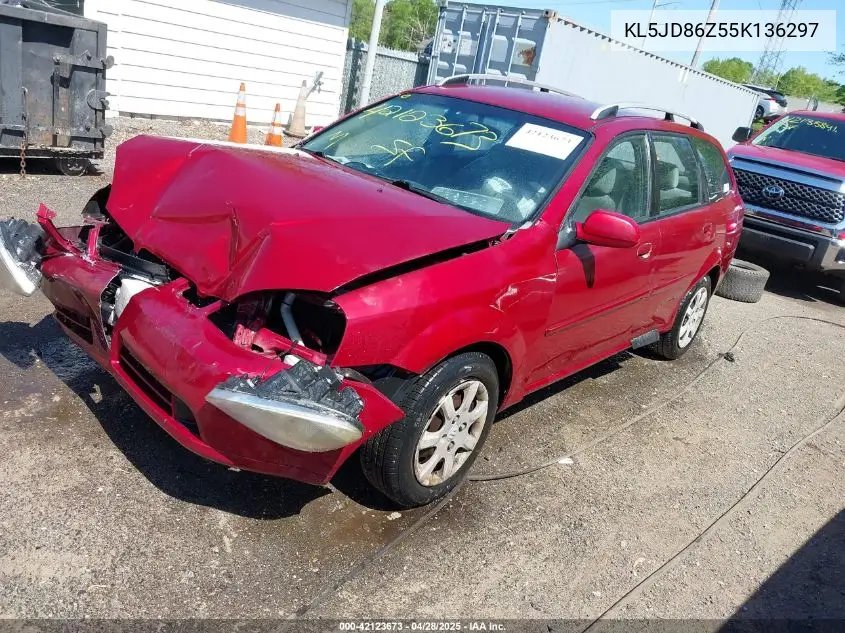 2005 Suzuki Forenza S VIN: KL5JD86Z55K136297 Lot: 42123673