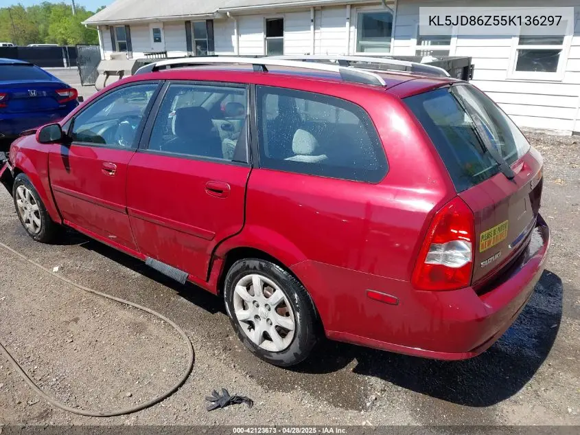 2005 Suzuki Forenza S VIN: KL5JD86Z55K136297 Lot: 42123673
