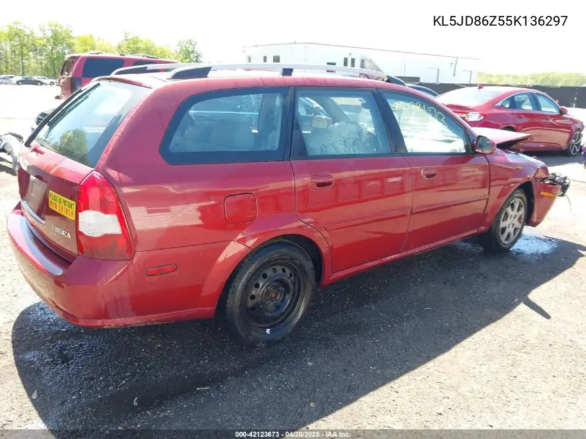 2005 Suzuki Forenza S VIN: KL5JD86Z55K136297 Lot: 42123673