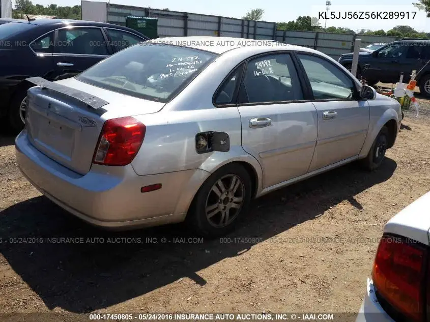 2006 Suzuki Forenza Premium VIN: KL5JJ56Z56K289917 Lot: 17450805