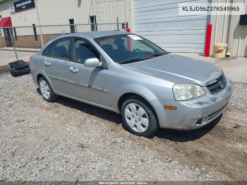 2007 Suzuki Forenza Convenience VIN: KL5JD56Z37K545965 Lot: 42126552