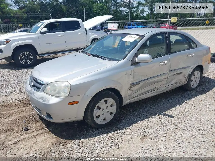 2007 Suzuki Forenza Convenience VIN: KL5JD56Z37K545965 Lot: 42126552