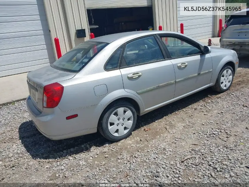 2007 Suzuki Forenza Convenience VIN: KL5JD56Z37K545965 Lot: 42126552