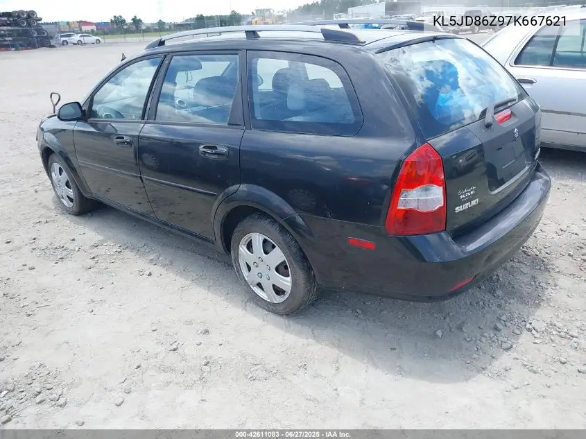 2007 Suzuki Forenza Convenience VIN: KL5JD86Z97K667621 Lot: 42611083
