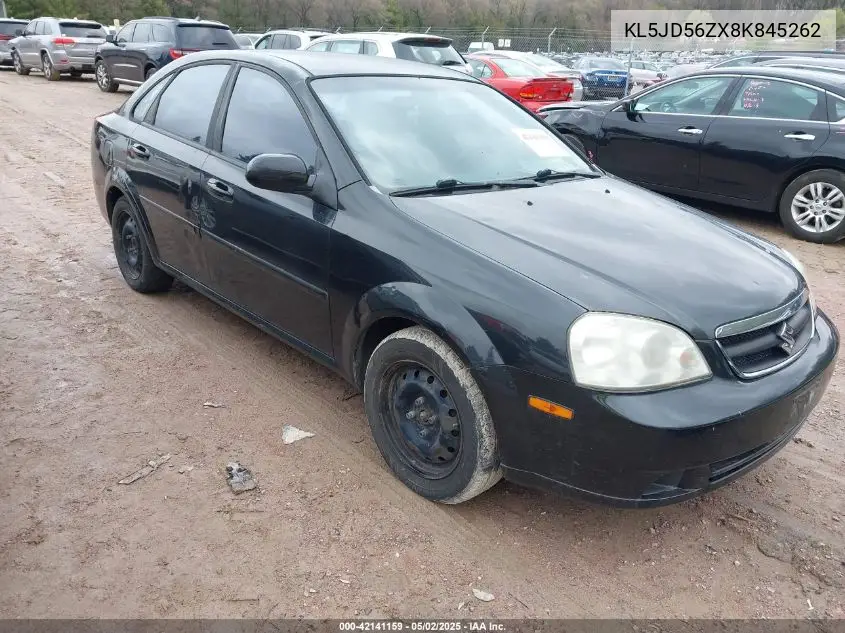 2008 Suzuki Forenza Convenience/Popular VIN: KL5JD56ZX8K845262 Lot: 42141159