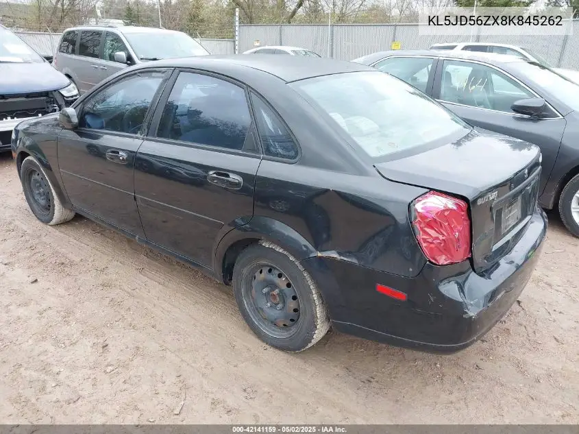 2008 Suzuki Forenza Convenience/Popular VIN: KL5JD56ZX8K845262 Lot: 42141159