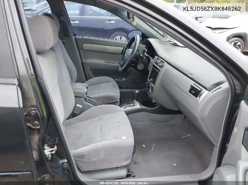 2008 Suzuki Forenza Convenience/Popular VIN: KL5JD56ZX8K845262 Lot: 42141159