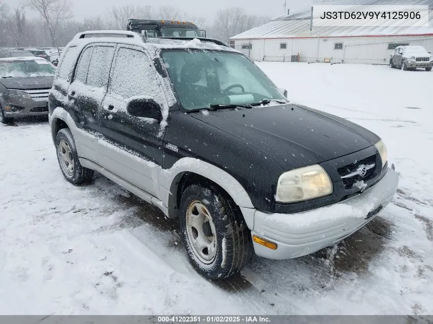 2000 Suzuki Grand Vitara Jlx/Jlx+/Limited VIN: JS3TD62V9Y4125906 Lot: 41202351