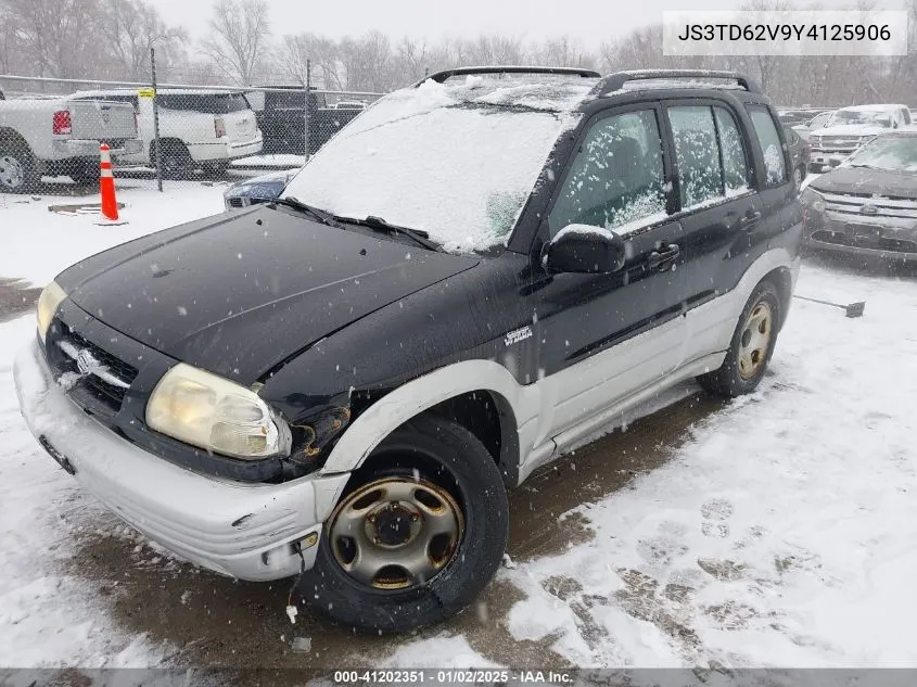 2000 Suzuki Grand Vitara Jlx/Jlx+/Limited VIN: JS3TD62V9Y4125906 Lot: 41202351