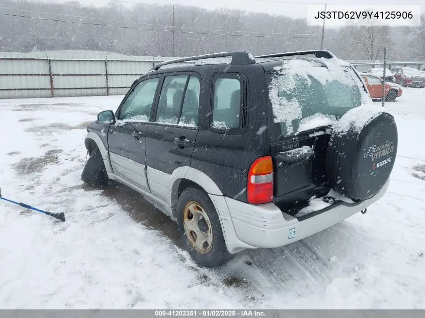 2000 Suzuki Grand Vitara Jlx/Jlx+/Limited VIN: JS3TD62V9Y4125906 Lot: 41202351