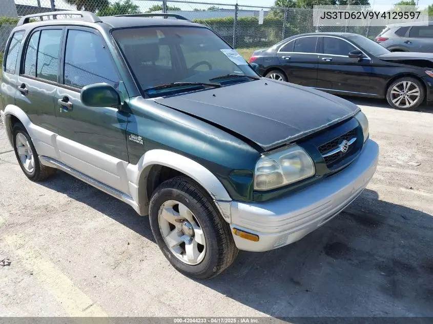 2000 Suzuki Grand Vitara Jlx/Jlx+/Limited VIN: JS3TD62V9Y4129597 Lot: 42044233