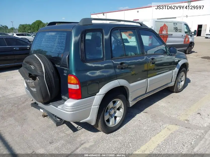 2000 Suzuki Grand Vitara Jlx/Jlx+/Limited VIN: JS3TD62V9Y4129597 Lot: 42044233