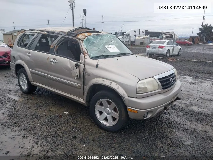 2001 Suzuki Grand Vitara Xl-7 Plus/Standard/Touring VIN: JS3TX92VX14114699 Lot: 41085552