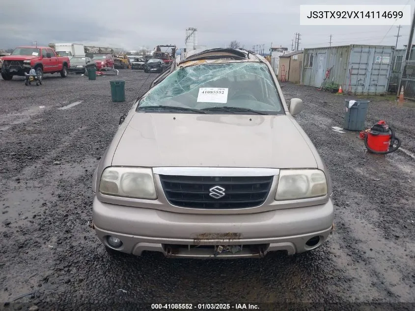 2001 Suzuki Grand Vitara Xl-7 Plus/Standard/Touring VIN: JS3TX92VX14114699 Lot: 41085552