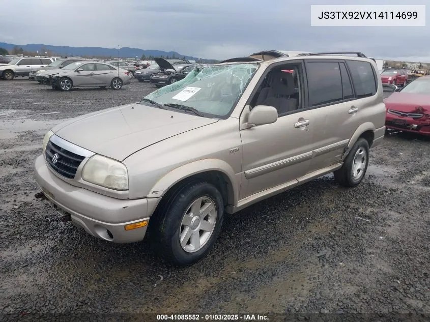 2001 Suzuki Grand Vitara Xl-7 Plus/Standard/Touring VIN: JS3TX92VX14114699 Lot: 41085552