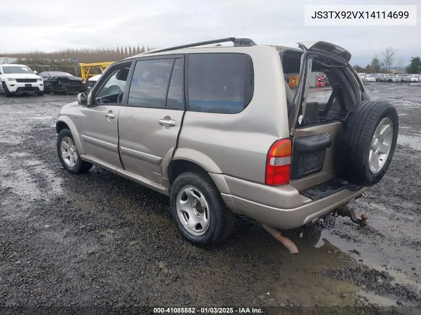 2001 Suzuki Grand Vitara Xl-7 Plus/Standard/Touring VIN: JS3TX92VX14114699 Lot: 41085552