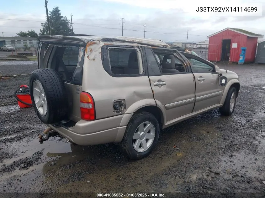 2001 Suzuki Grand Vitara Xl-7 Plus/Standard/Touring VIN: JS3TX92VX14114699 Lot: 41085552